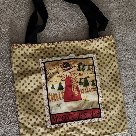 "Merry Christmas" Gift Stack Tote Bag - Picture 1 of 1